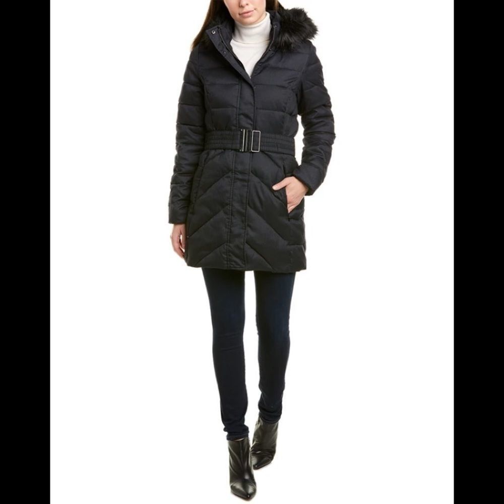 Barbour Waylite Quilted Faux Fur Hooded Puffer Coat
